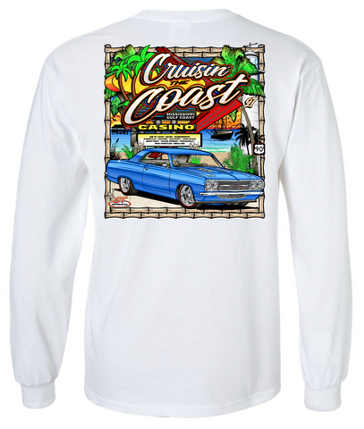 2023 Cruisin' The Coast Main Design Long Sleeve T-Shirt