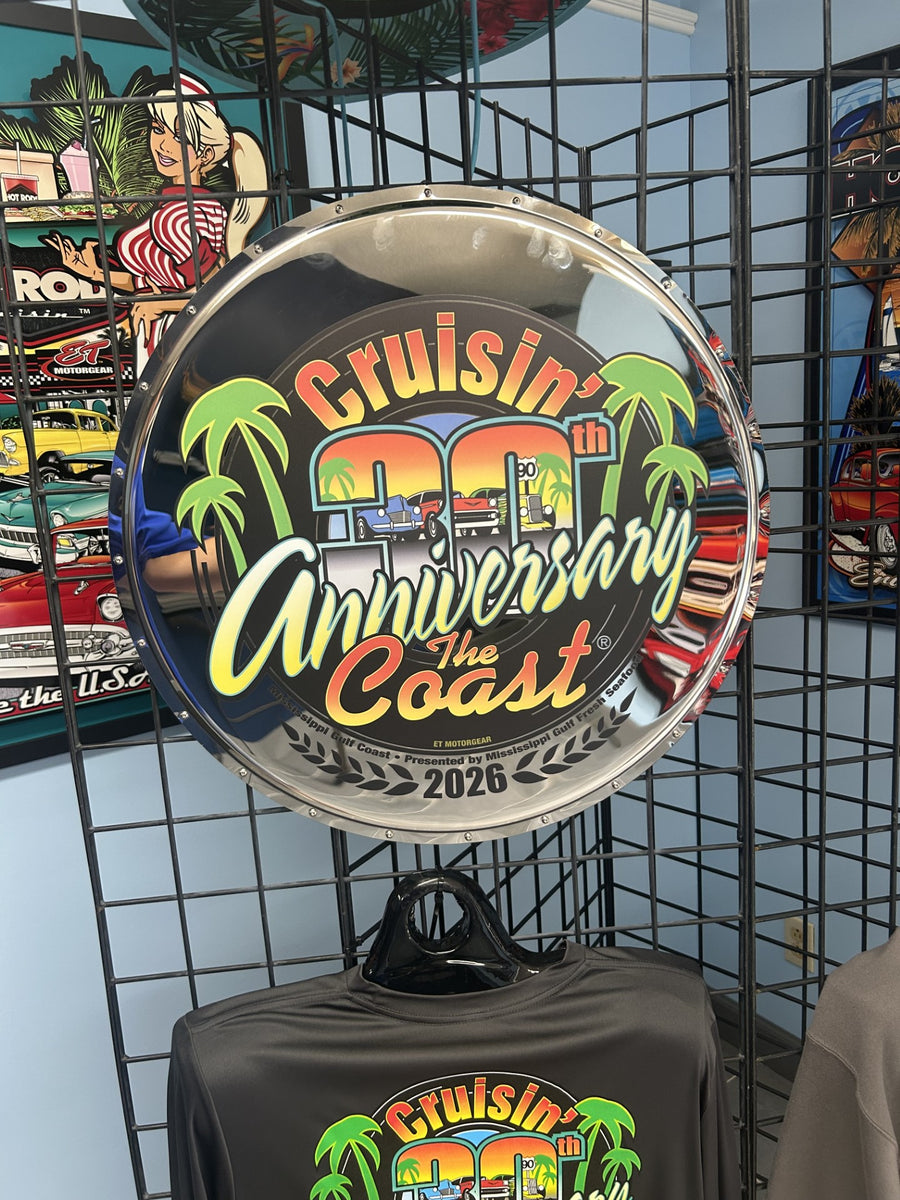 Cruisin' The Coast 30th Anniversary 2026 Metal Sign (LIMITED