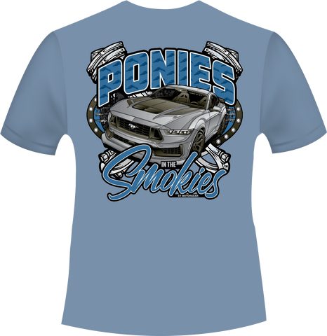 2024 Ponies in the Smokies Dark Design Short Sleeve T-Shirt