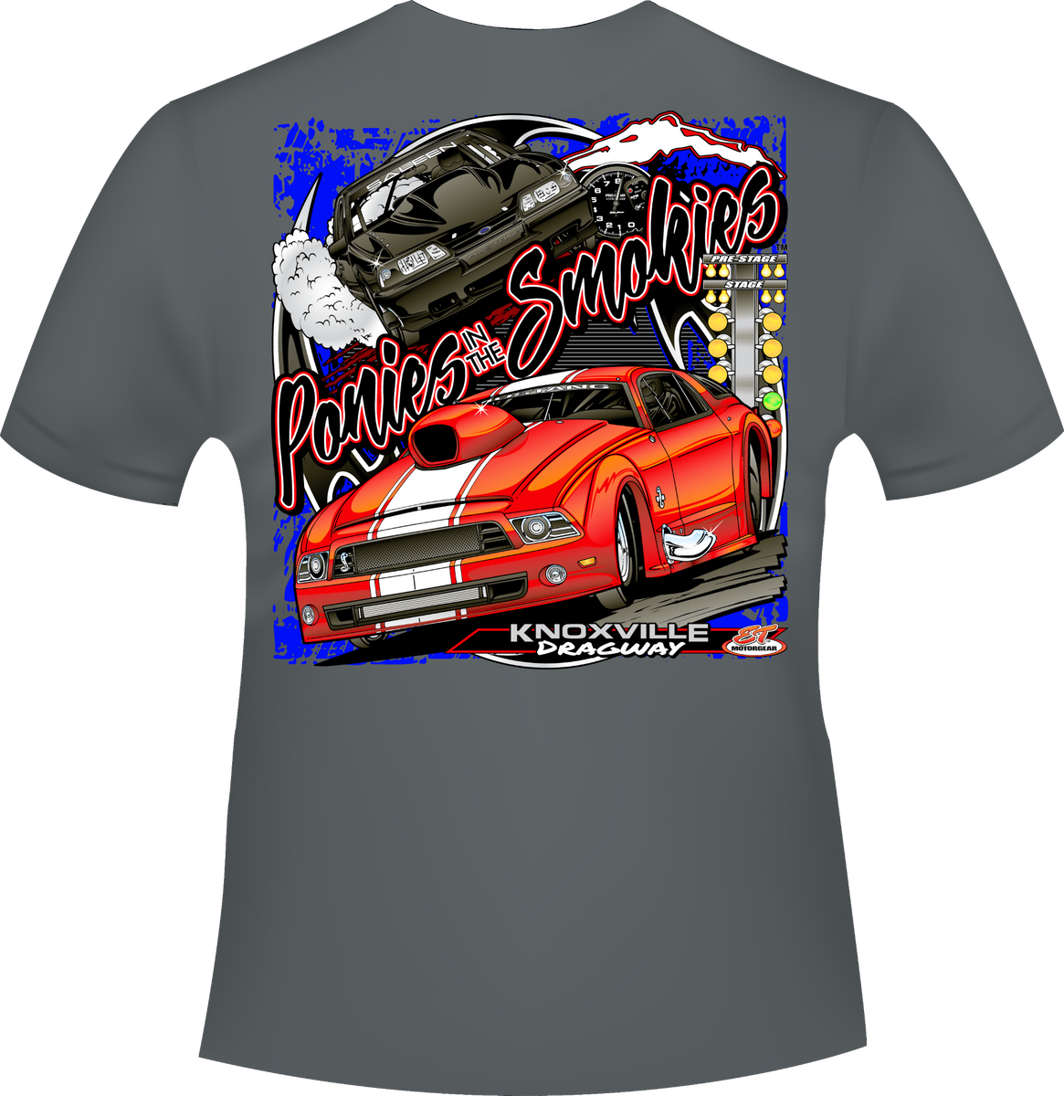 T-shirt Cyclone "I've Got Violet Hornies" Drag Racing - Blanc Ou Noir, Coton, Neuf étiqueté Unisexe
