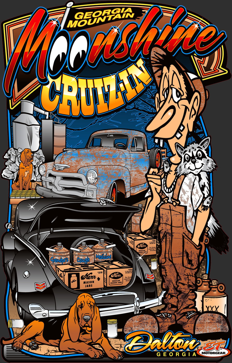 2022 Mountain Moonshine Cruizin Metal Sign Design ET