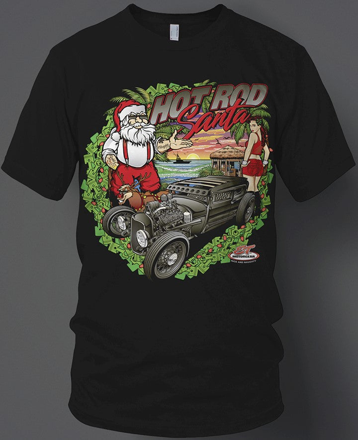 hot rod christmas shirt