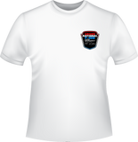 Grand National F100 Red White and Blue Shield Design Short Sleeve T-Shirt
