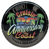 Cruisin' The Coast 30th Anniversary 2026 Metal Sign (LIMITED QUANTITY)