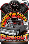 2025 Cruisin the Coast Burnout Metal Sign