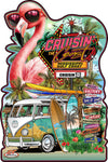 2025 Cruisin the Coast Sublimation Design Metal Sign