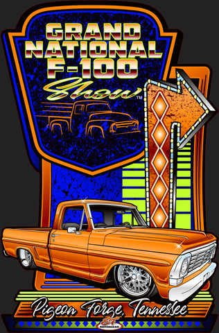 2025 Grand National F100 Dark Design Metal Sign