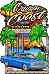 2023 Cruisin’ The Coast Main Design Metal Sign