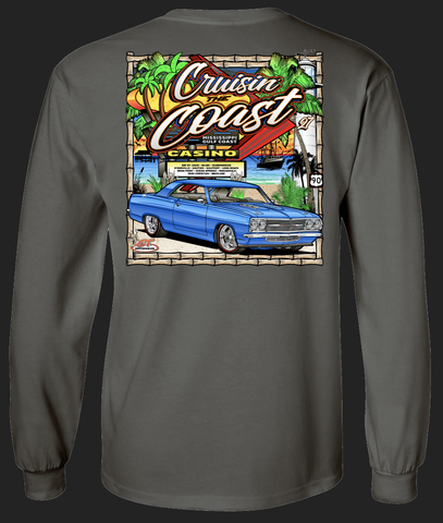 2023 Cruisin' The Coast Main Design Long Sleeve T-Shirt