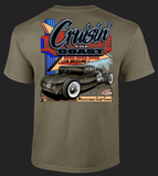 2023 Cruisin' The Coast Dark Design Short Sleeve T-Shirt