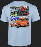2023 Cruisin' The Coast Night Cruise Short Sleeve T-Shirt