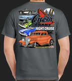 2023 Cruisin' The Coast Night Cruise Short Sleeve T-Shirt