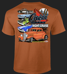 2023 Cruisin' The Coast Night Cruise Short Sleeve T-Shirt