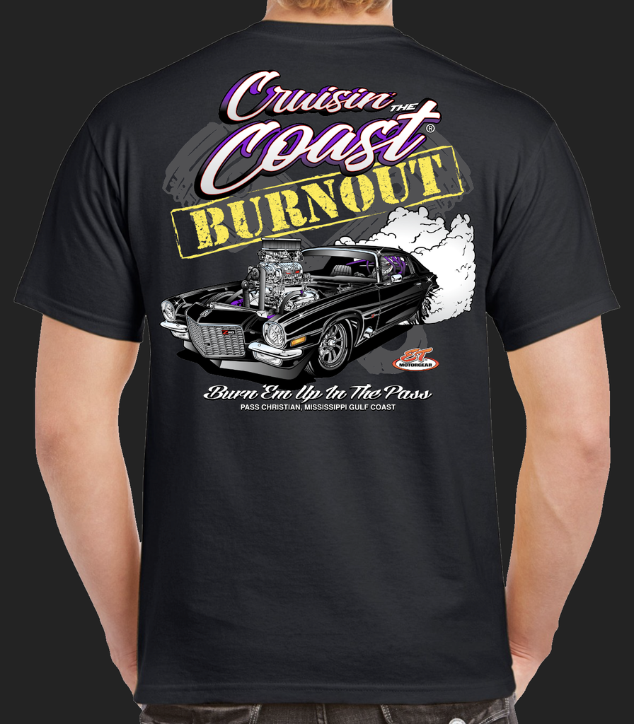 2023 Cruisin' The Coast Burnout Short Sleeve T-Shirt – ET Motorgear