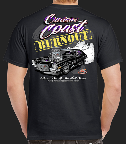2023 Cruisin' The Coast Burnout Short Sleeve T-Shirt