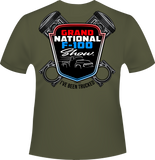 Grand National F100 Red White and Blue Shield Design Short Sleeve T-Shirt