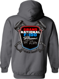 Grand National F100 Red White and Blue Shield Design Short Sleeve Hoodie