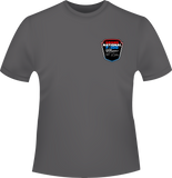 Grand National F100 Red White and Blue Shield Design Short Sleeve T-Shirt