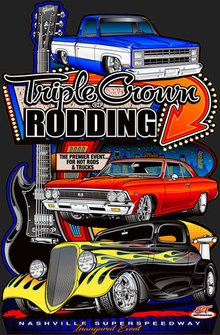 Triple Crown of Rodding Main Design Sign 2023