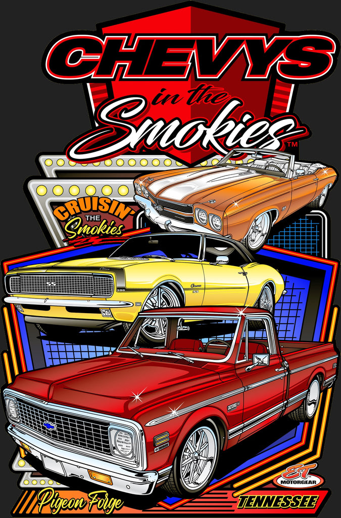 2025 Chevys in the Smokies Metal Sign ET