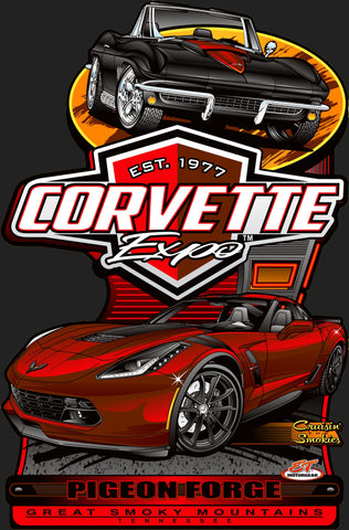 2024 Corvette Expo Main Design Metal Sign
