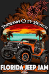 2024 Florida Jeep Jam Dark Design Metal Sign