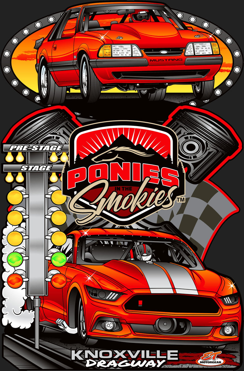 2024 Ponies in the Smokies Drag Racing Metal Sign – ET Motorgear