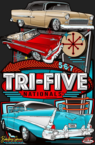 2025 Tri Five Nationals Main Design Metal Sign