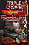 2025 Triple Crown of Rodding Main Design Metal Sign