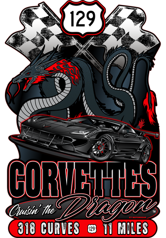 2021 Corvette Expo Dark/Dragon Design Sign