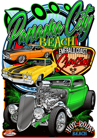 2021 Emerald Coast Cruisin Spring Metal Sign
