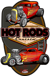 Hot Rods Cruisin Flaming Hot Rods Metal Sign (Made to Order)