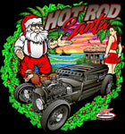 Hot Rod Santa Beach T-Shirt