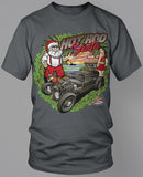 Hot Rod Santa Beach T-Shirt