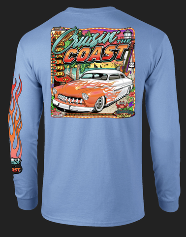 2022 Cruisin' The Coast Main Design Long Sleeve T-Shirt