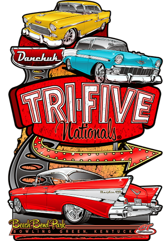 2021 Tri-Five Nationals 6th Annual "Main Metal Sign" (Made to Order)