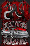 2023 Corvette Expo Dragon Design Metal Sign