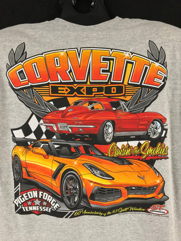 2023 Corvette Expo Main Design Long Sleeve T-Shirt