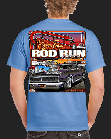 2023 Spring Pigeon Forge Rod Run Main Design T-Shirt
